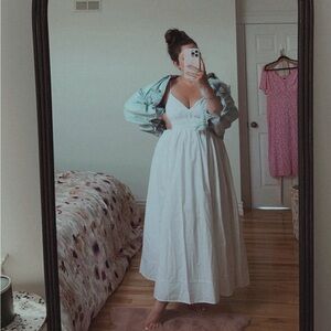 American Eagle White Maxi Dress